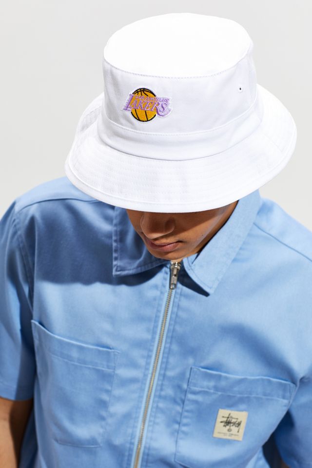 Mitchell & Ness LA Lakers Bucket Hat Urban Outfitters