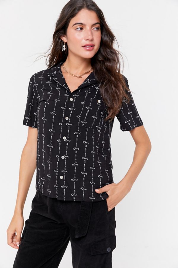 Quiksilver Printed Button-Down Camp Shirt | Urban Outfitters