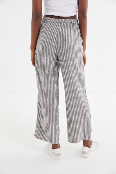 urban outfitters black and white striped pants