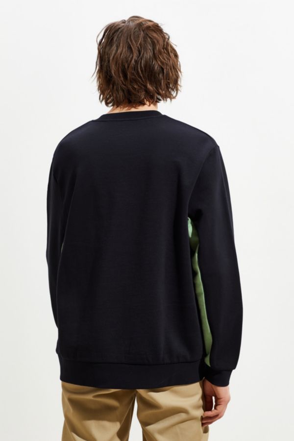 Fred Perry Colorblock Panel Piped Crew Neck Sweatshirt | Urban Outfitters