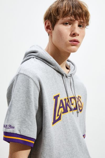 lakers short sleeve hoodie