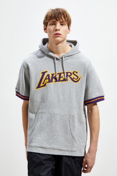 lakers short sleeve hoodie