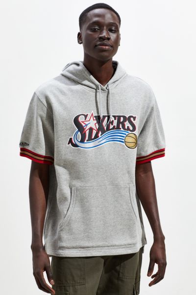 76ers short sleeve hoodie