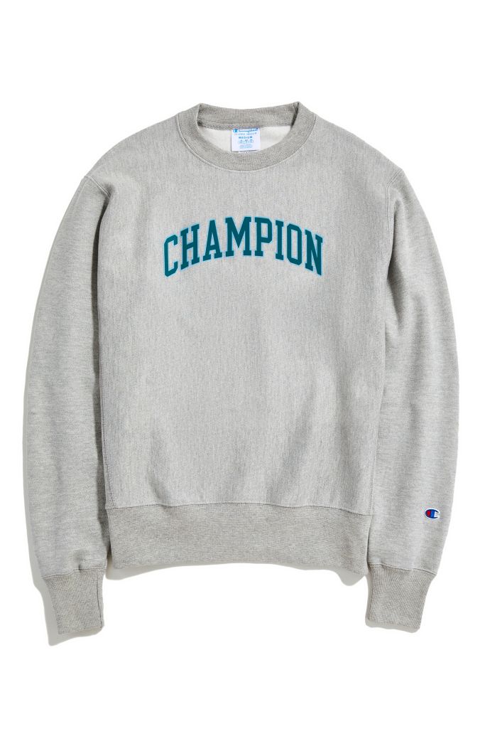 Champion UO Exclusive Collegiate Script Crew Neck Sweatshirt | Urban ...
