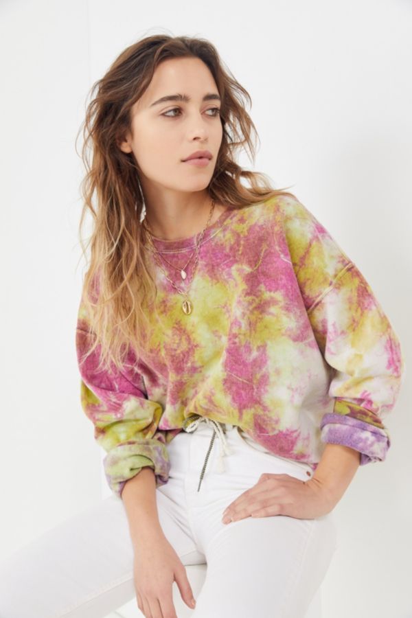 Urban Renewal Recycled Tie-Dye Crew-Neck Sweatshirt