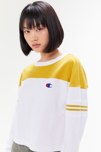 champion & uo colorblock long sleeve tee