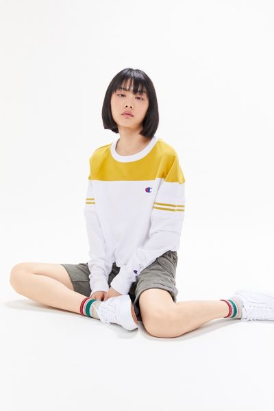 champion & uo colorblock long sleeve tee