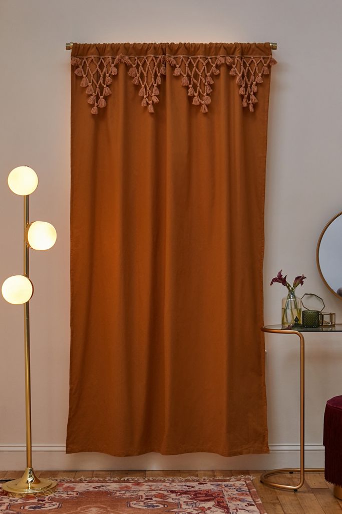 Noelle Mustard Blackout Window Curtain Urban Outfitters