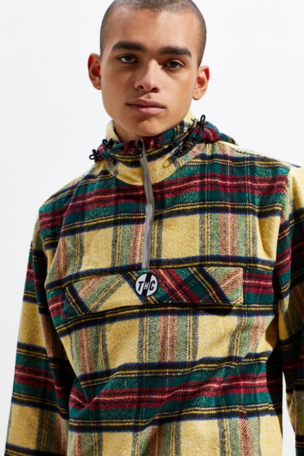 Tango Hotel Midnight Plaid Quarter-Zip Jacket | Urban Outfitters