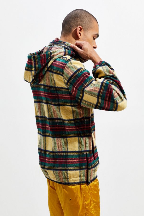 Tango Hotel Midnight Plaid Quarter-Zip Jacket | Urban Outfitters
