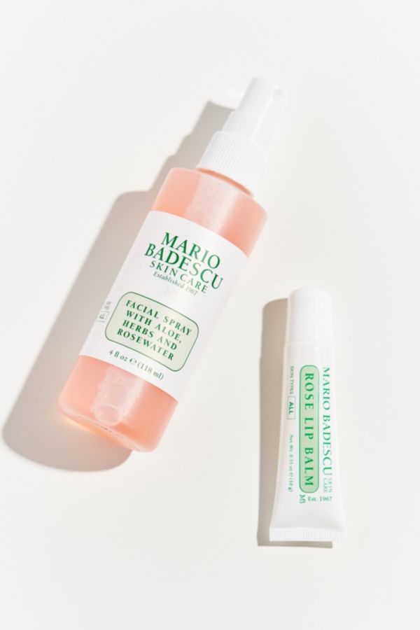 Mario Badescu Rose Lip + Mist Duo | Urban Outfitters