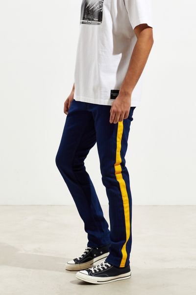 calvin klein striped jeans