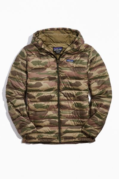 patagonia hi loft down hoody camo