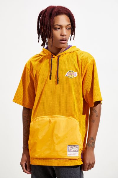 lakers short sleeve hoodie