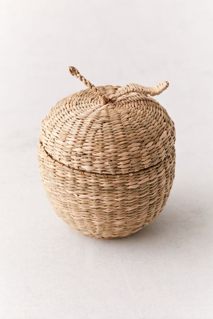 Apple Wicker Stash Box Urban Outfitters