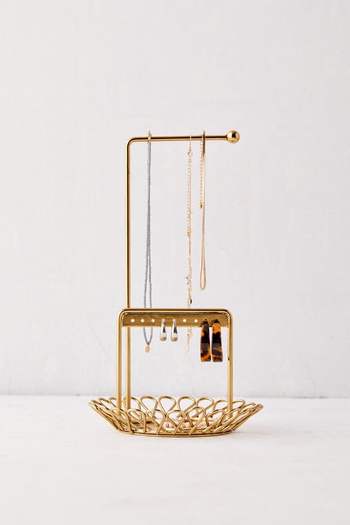 Farrah Metal Loop Jewelry Stand Urban Outfitters