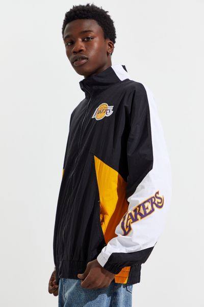 mitchell and ness lakers windbreaker