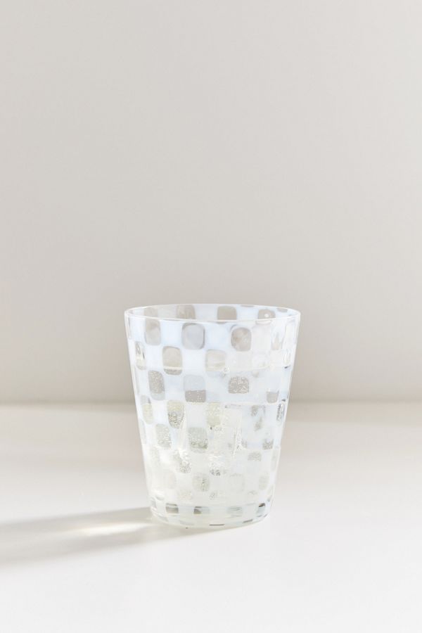 White Checker Glass Urban Outfitters