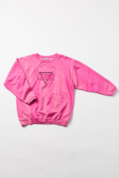 guess pink sweatshirt