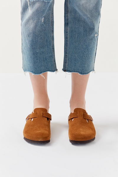 boston suede clog