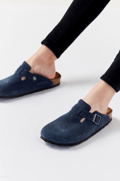 boston suede birkenstock clog