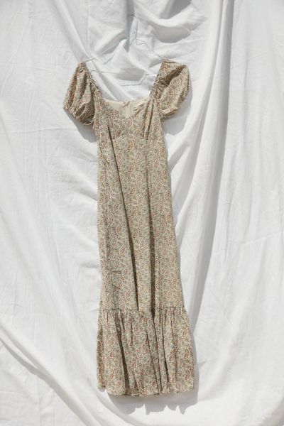 puff sleeve maxi dress