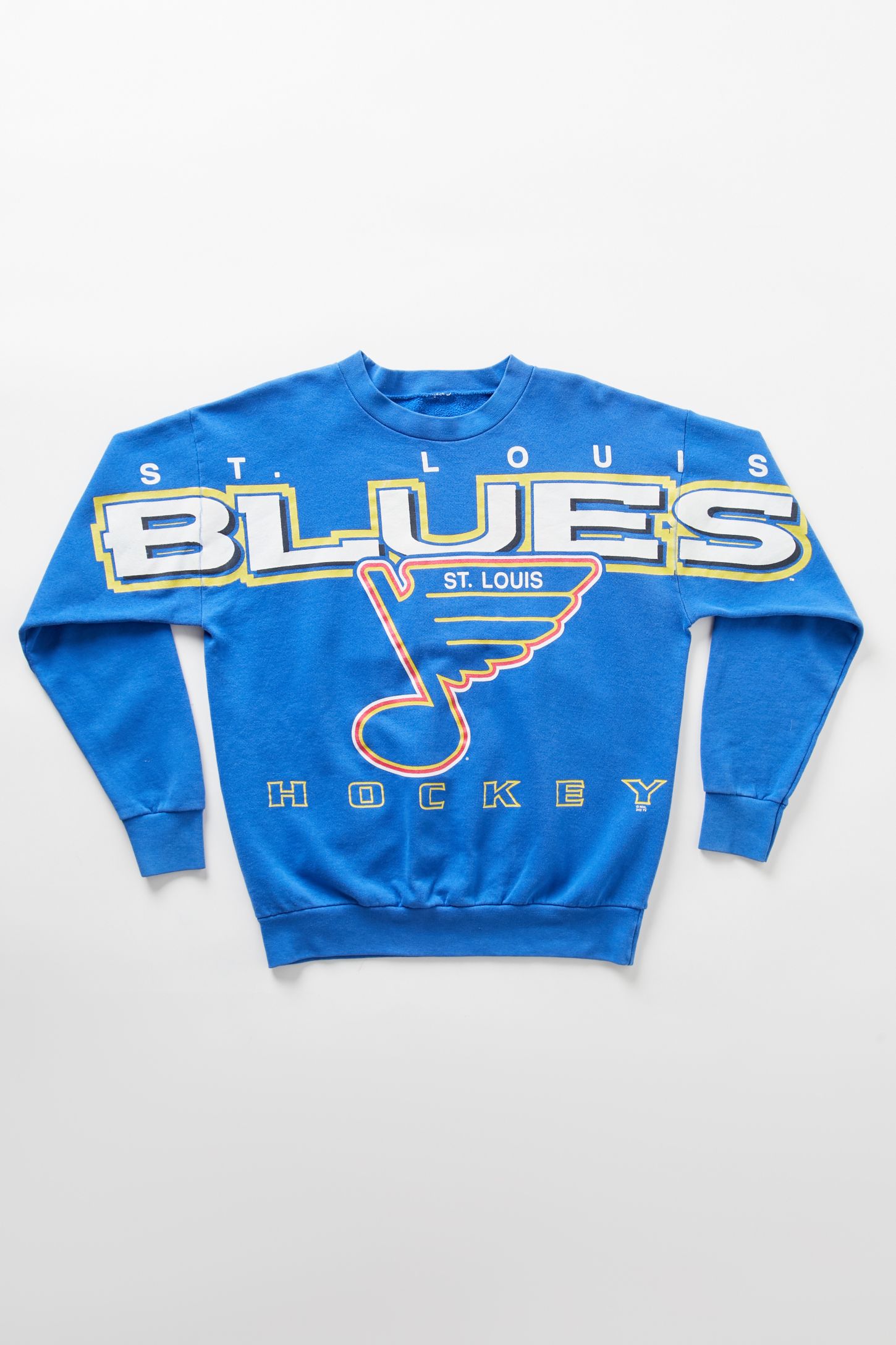 Vintage St Louis Blues Hockey Crew Neck Sweatshirt Urban Outfitters