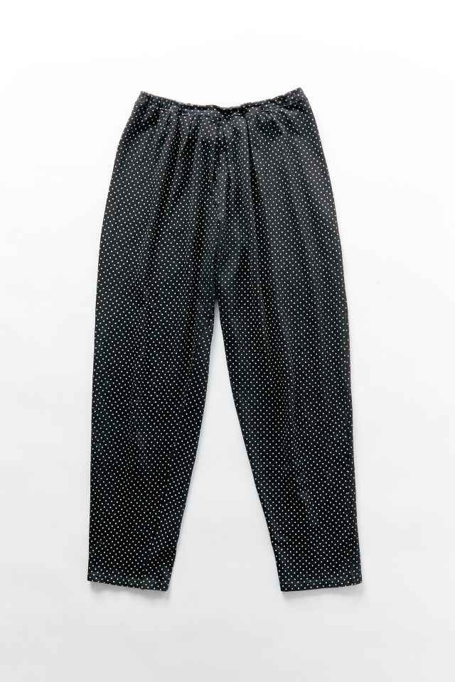Vintage Polka Dot Pull-On Trouser Pant | Urban Outfitters