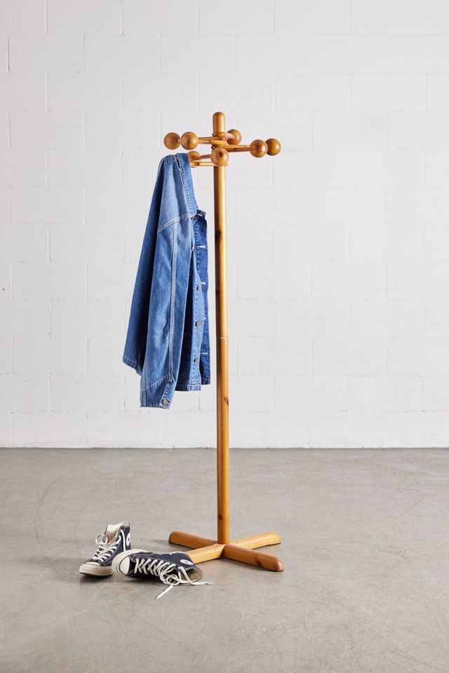 Urban Renewal Vintage Modern Pine Coat Rack Urban Outfitters