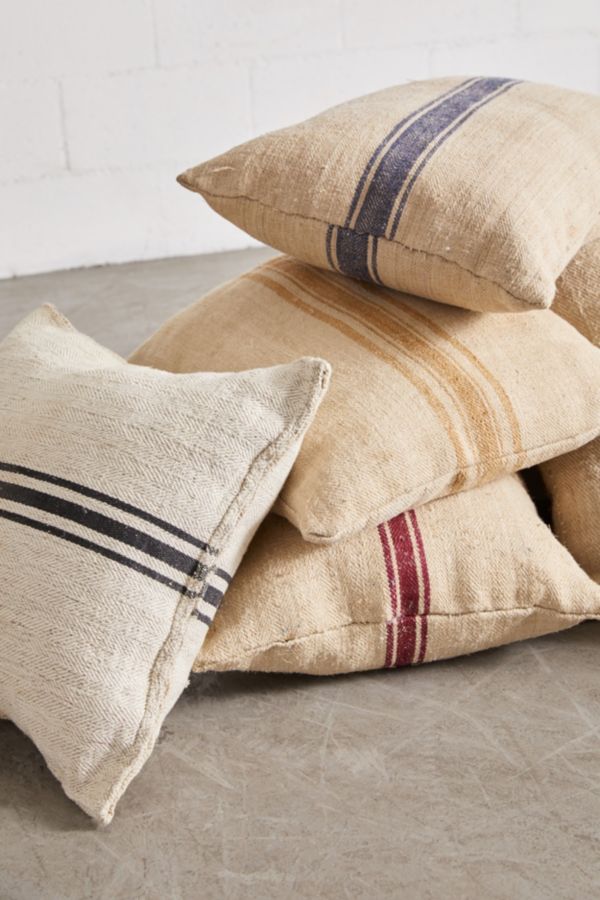 Urban Renewal Repurposed Grain Sack Pillow | Urban Outfitters