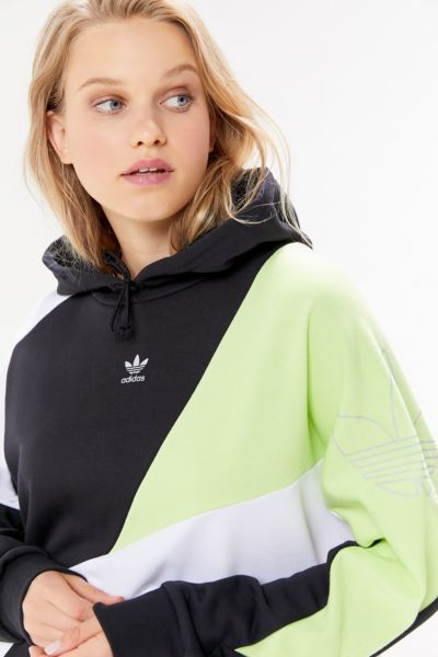 adidas color block hoodie