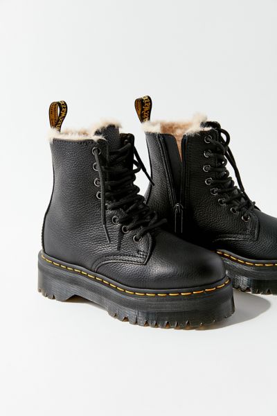 sheepskin doc martens