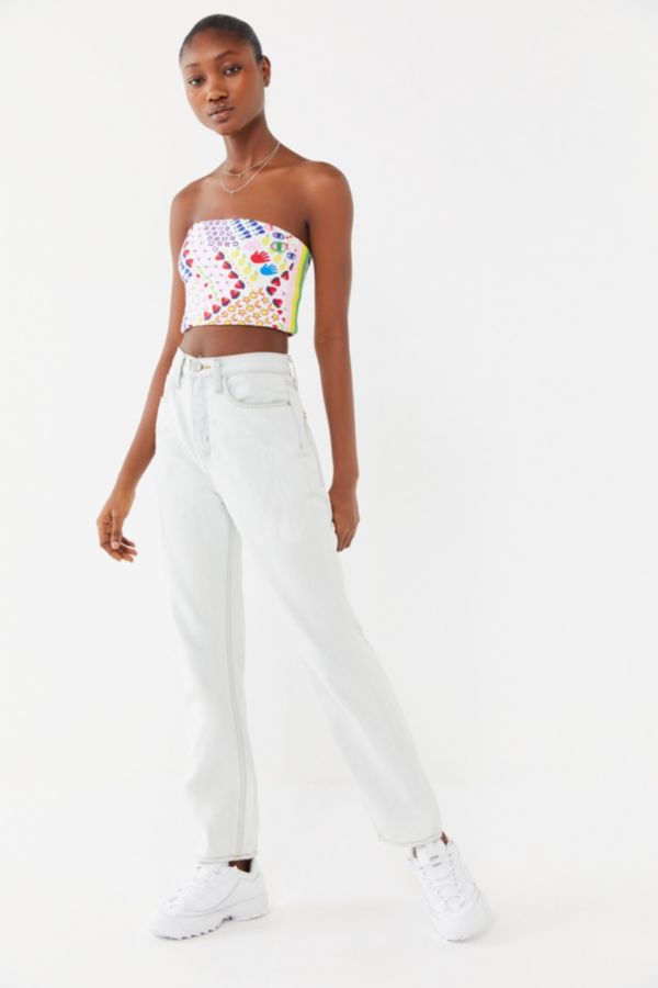 Champion X Susan Alexandra UO Exclusive Allover Print Cropped Tube Top ...