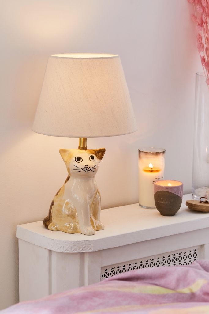 Ceramic Cat Table Lamp | Urban Outfitters