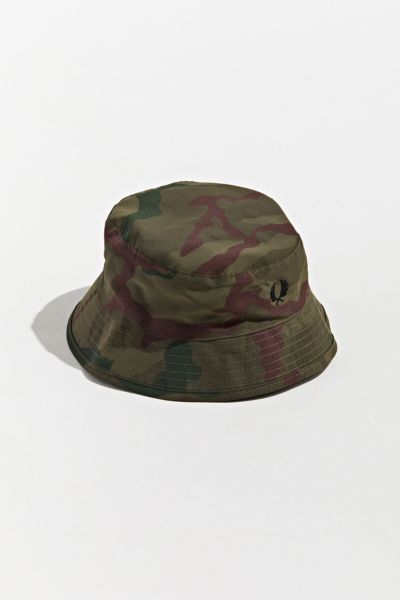 fred perry camo bucket hat