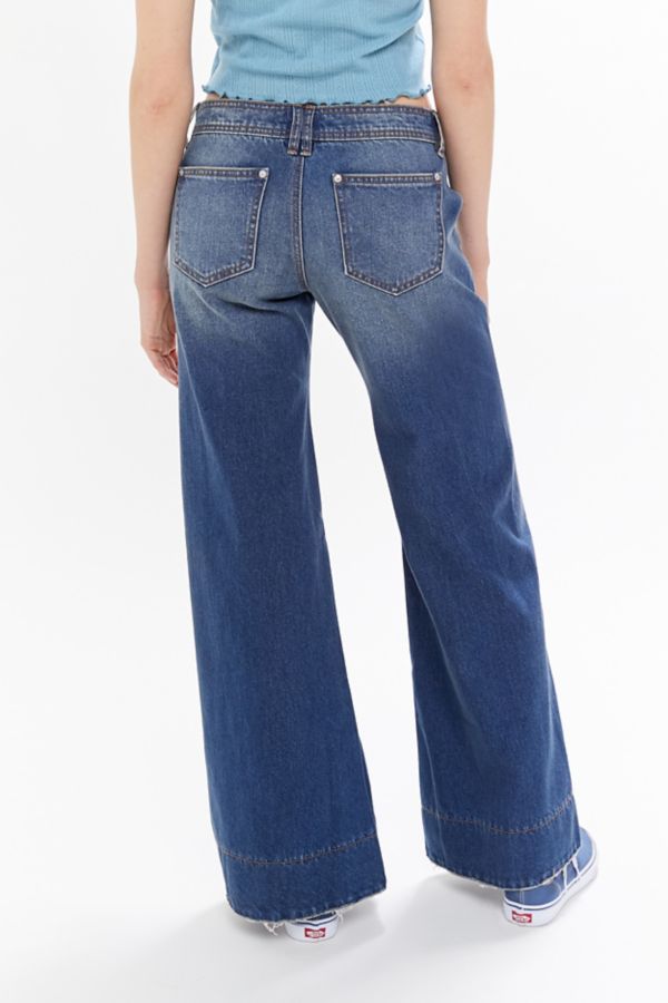 BDG Tamara Baggy Low-Rise Wide Leg Jean – Dark Wash | Urban Outfitters
