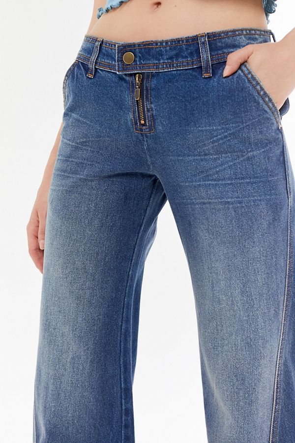 BDG Tamara Baggy Low-Rise Wide Leg Jean â Dark Wash | Urban Outfitters