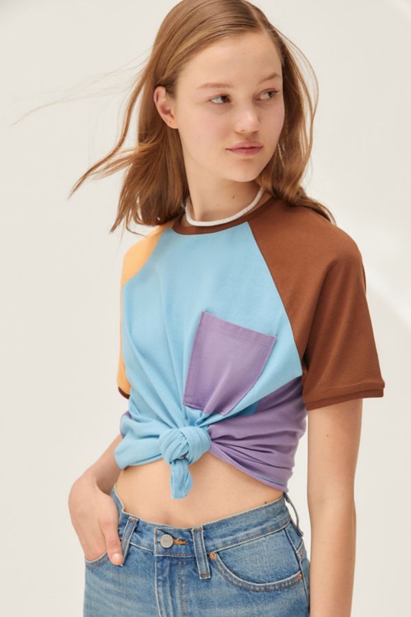 UO Trike Colorblock Pocket Tee | Urban Outfitters