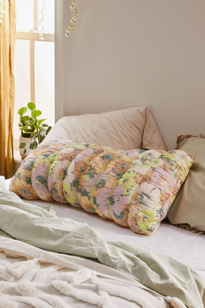 Ruby Quilted Floral Body Pillow Urban Outfitters