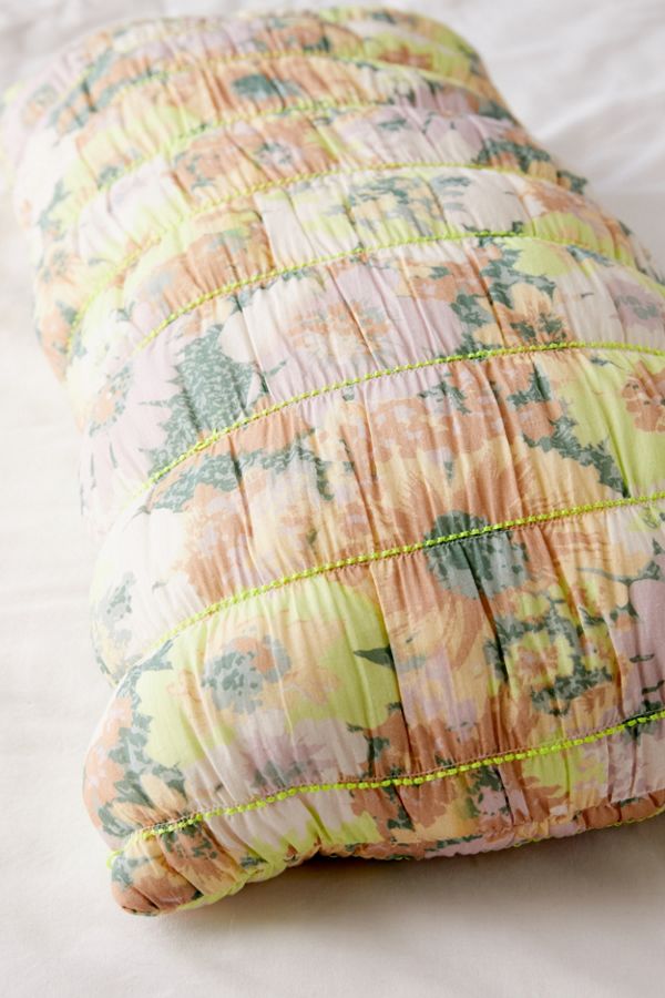 Ruby Quilted Floral Body Pillow Urban Outfitters