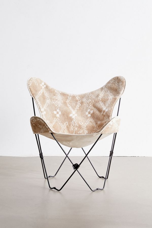Printed Sherpa Butterfly Chair Cover Urban Outfitters