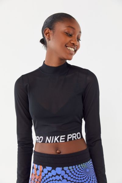 nike pro cropped top