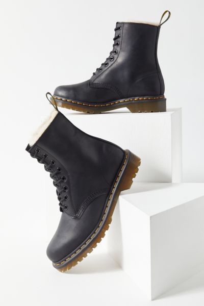 fur lined dr martens