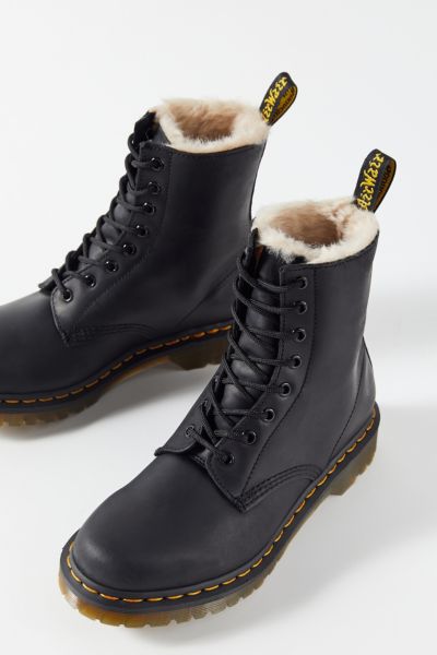 fur lined dr martins