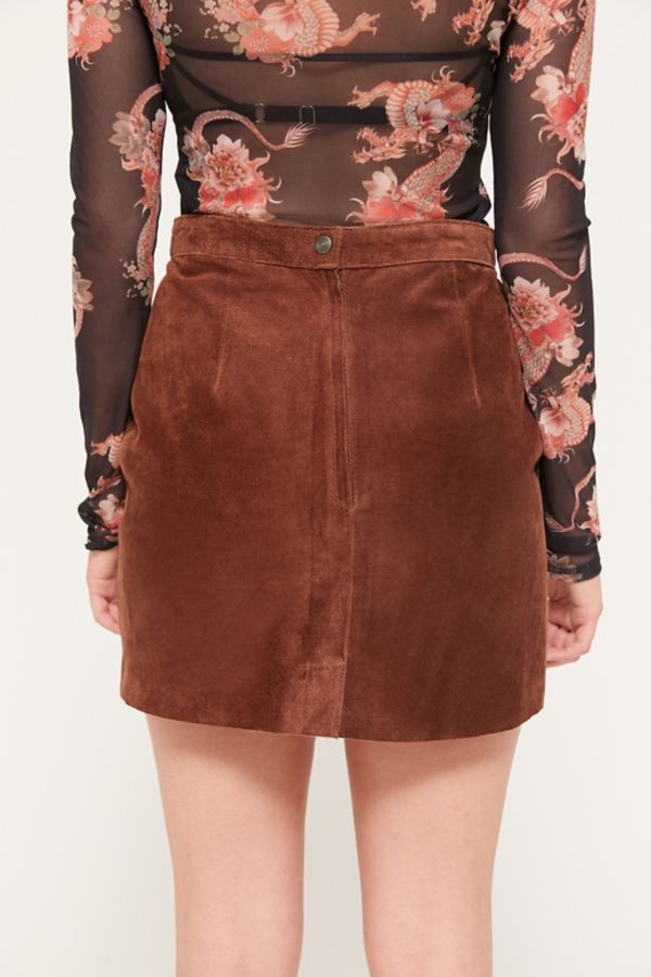 Vintage Suede Mini Skirt | Urban Outfitters