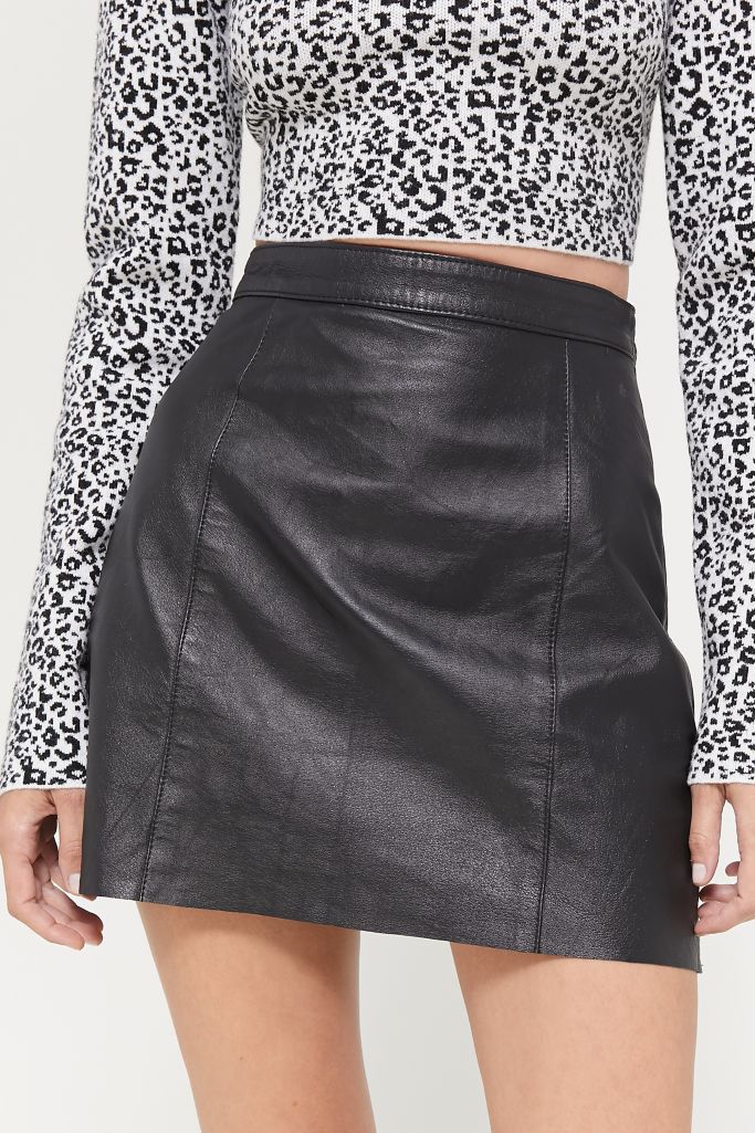 Vintage Leather Skirt | Urban Outfitters