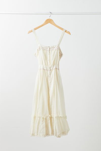 urban outfitters white midi dress