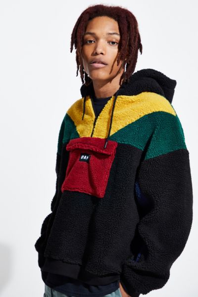 lazy oaf color panel hoodie