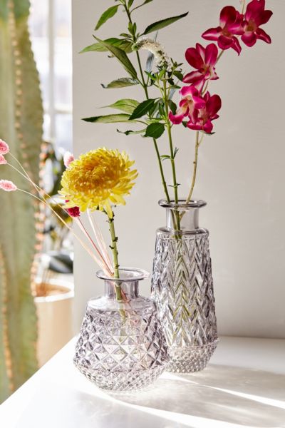 Cara Tall Glass Vase | Urban Outfitters