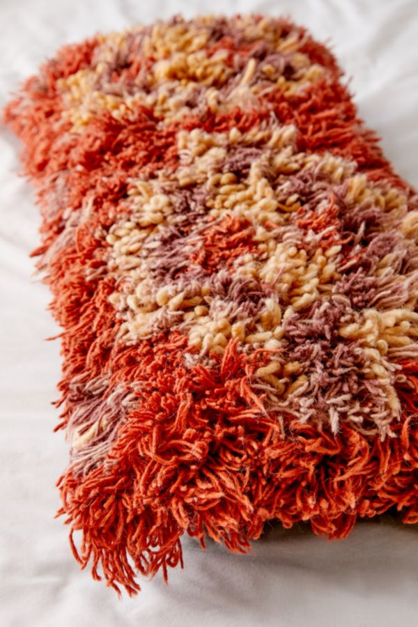 Geo Shag Body Pillow Urban Outfitters